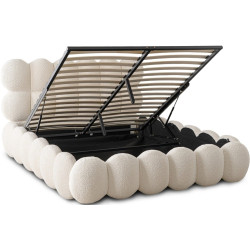 Pat Mebel Elite Ankara 140x200 Boucle cu mecanism de ridicare (Cream) Thumb