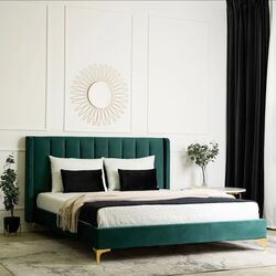 Pat Mebel Elite Aria 160x200 (Dark Green/Gold)