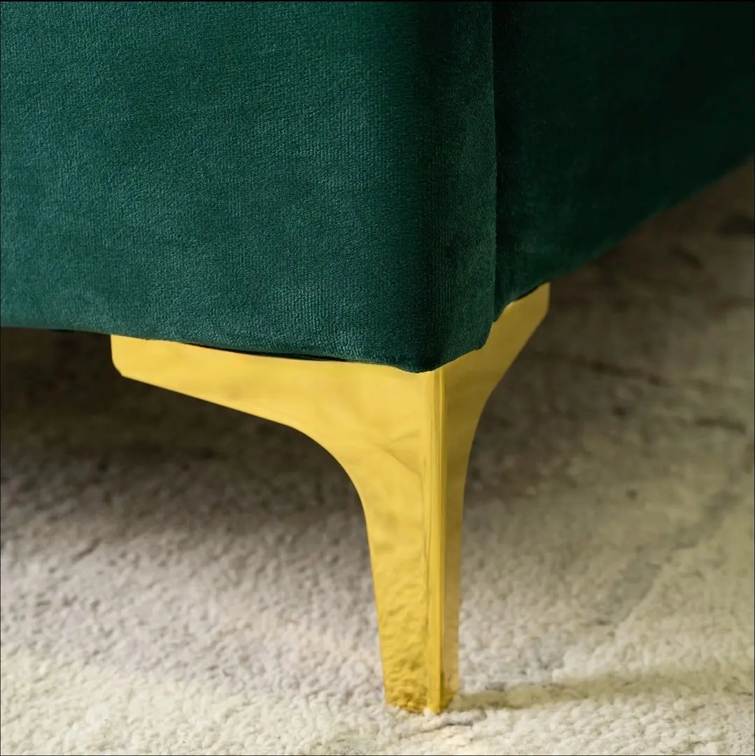 Pat Mebel Elite Aria 160x200 (Dark Green/Gold) - 7