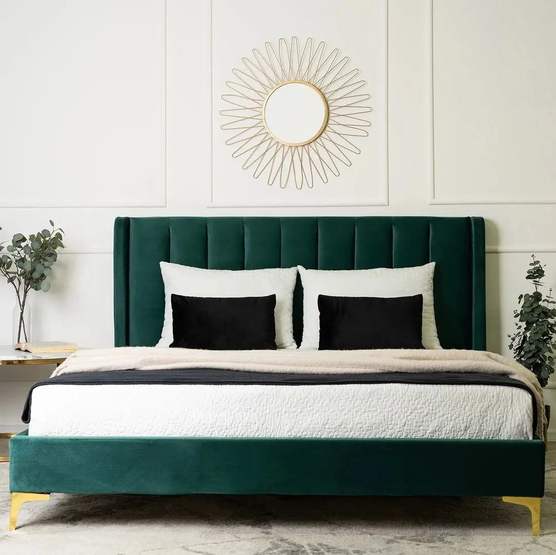 Pat Mebel Elite Aria 160x200 (Dark Green/Gold) - 8