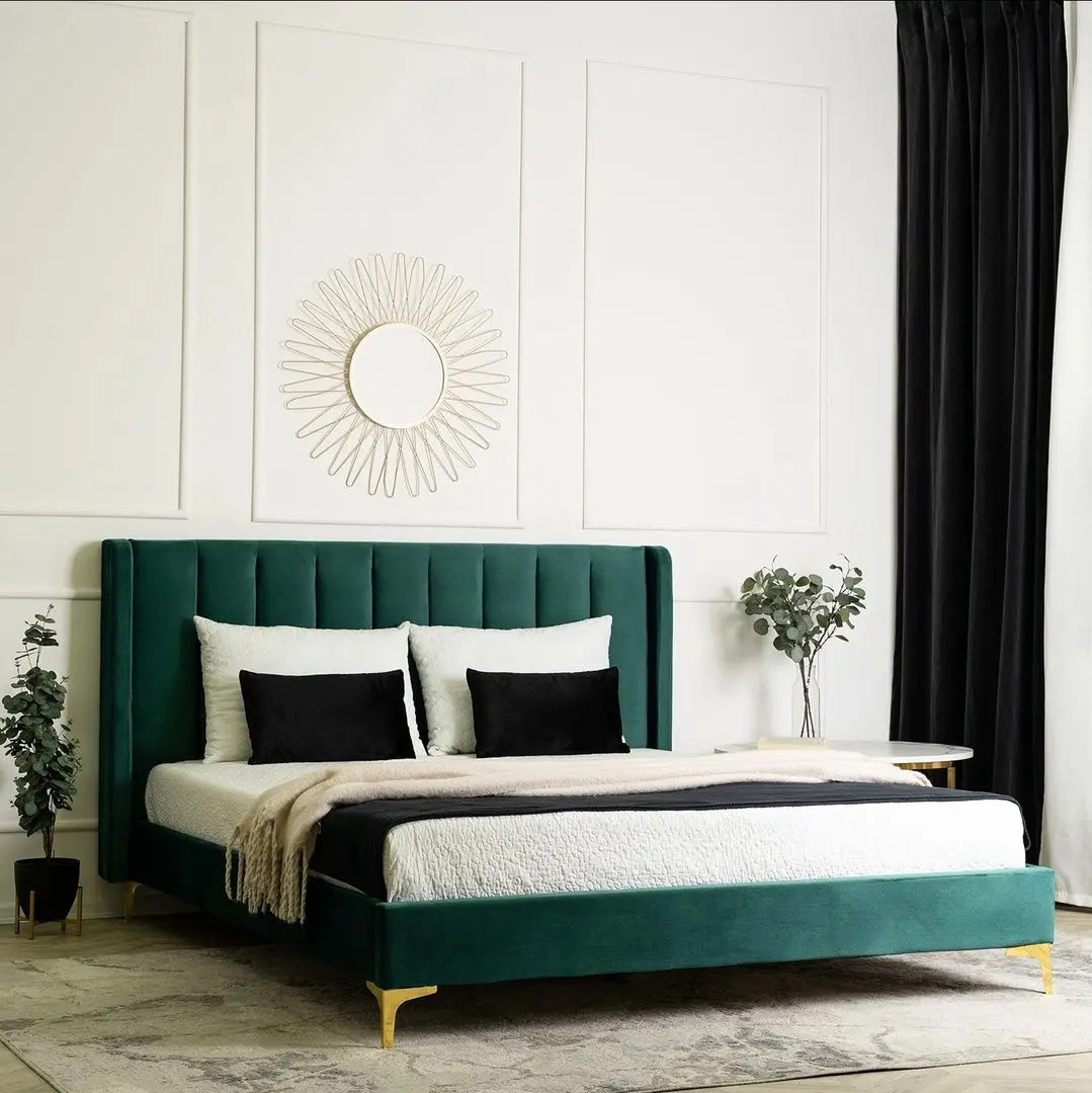 Pat Mebel Elite Aria 160x200 (Dark Green/Gold)