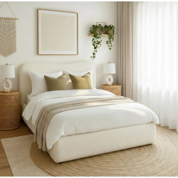 Pat Mebel Elite Bristol mecanism de ridicare 160x200 Boucle (Cream)