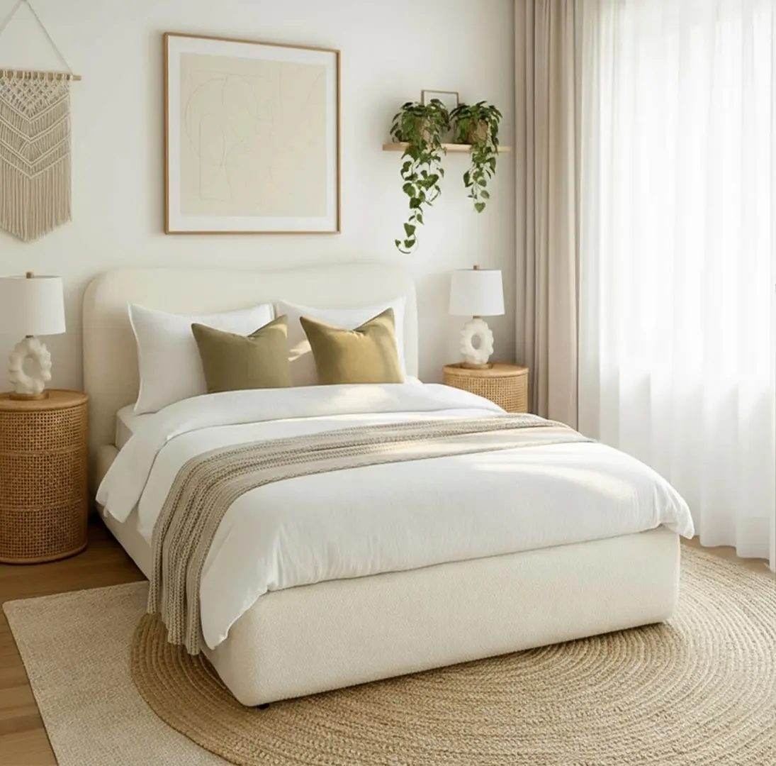 Pat Mebel Elite Bristol mecanism de ridicare 160x200 Boucle (Cream)