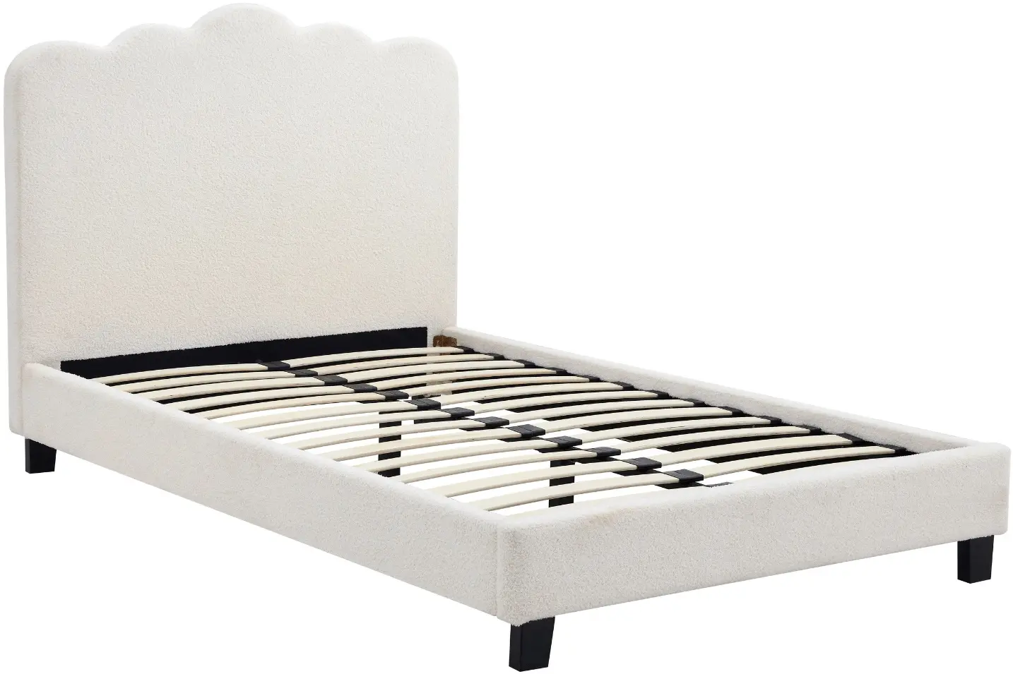Кровать Mebel Elite Crater 120x200 Boucle (Cream) - 2