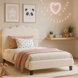 Кровать Mebel Elite Crater 120x200 Boucle (Cream)