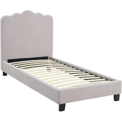 Кровать Mebel Elite Crater 90x200 Boucle (Grey) Thumb