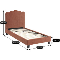 Кровать Mebel Elite Crater 90x200 (Rust) Thumb