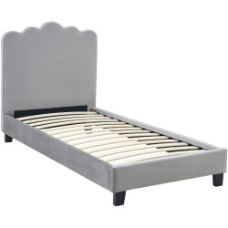 Кровать Mebel Elite Crater 90x200 Velour (Grey) Thumb