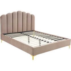 Кровать Mebel Elite Gemini 160x200 Velour (Beige) Thumb
