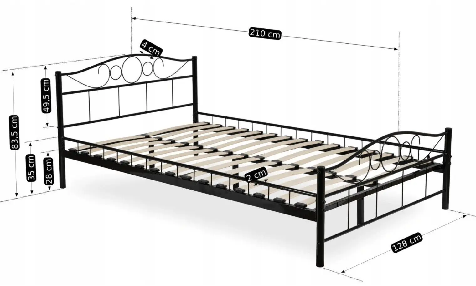 Кровать Mebel Elite Griffin 120x200 (Black)