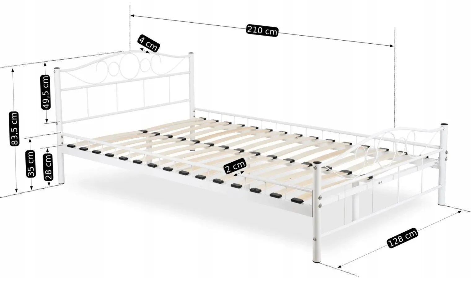 Кровать Mebel Elite Griffin 120x200 (White)