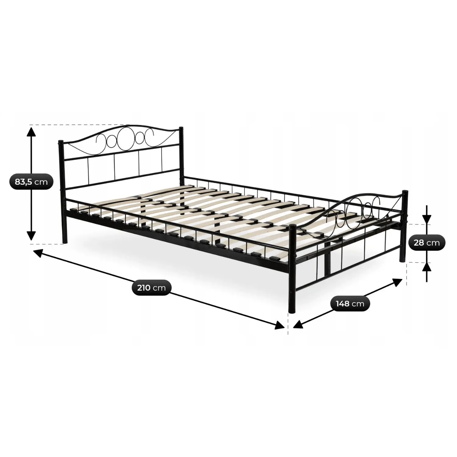Pat Mebel Elite Griffin 140x200 (Black) - 4