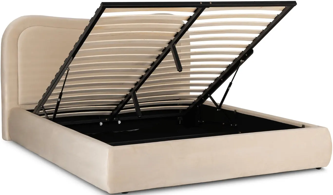 Pat Mebel Elite Haga mecanism de ridicare 160x200 Velour (Cream) - 3