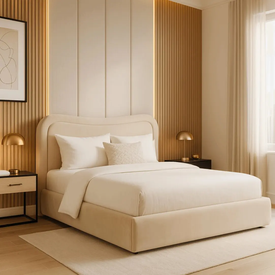 Pat Mebel Elite Haga mecanism de ridicare 160x200 Velour (Cream)