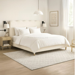 Кровать Mebel Elite Izmir 160x200 Boucle (Cream)