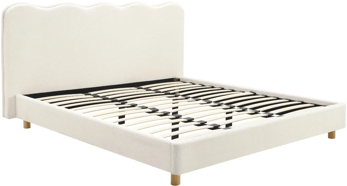 Кровать Mebel Elite Izmir 160x200 Boucle (Cream) - 4