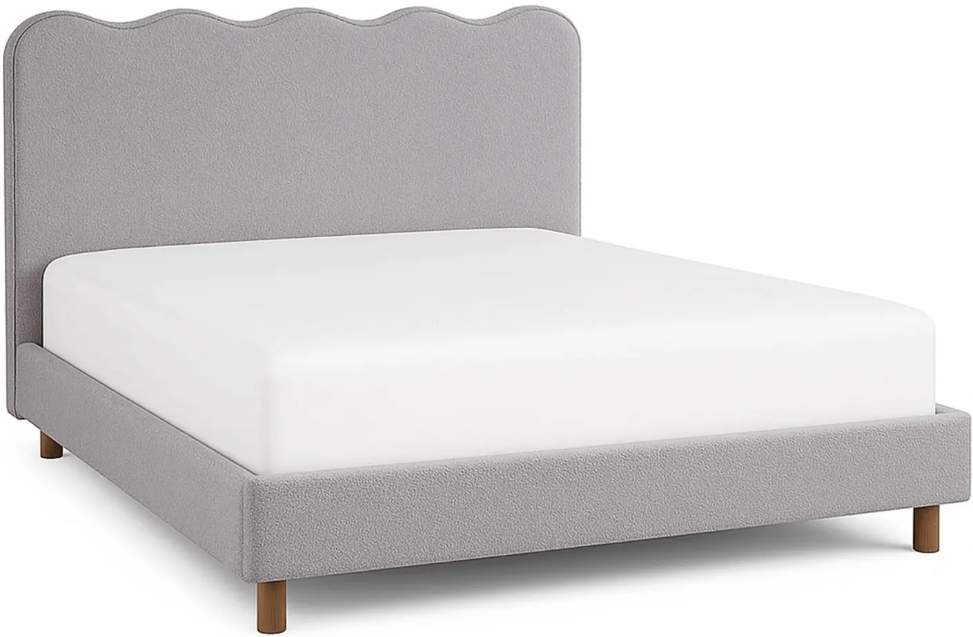 Кровать Mebel Elite Izmir 160x200 Boucle (Grey) - 2