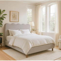 Кровать Mebel Elite Izmir 160x200 Boucle (Grey)