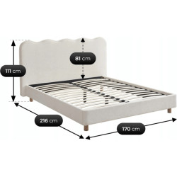 Кровать Mebel Elite Izmir 160x200 (Cream) Thumb