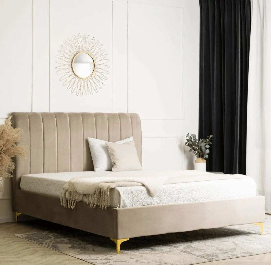 Pat Mebel Elite Marcelo 160x200 (Beige/Gold)