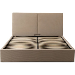 Кровать Mebel Elite Marsylia 140x200 Velvet с подъёмным механизмом (Beige) Thumb