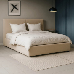 Кровать Mebel Elite Marsylia 140x200 Velvet с подъёмным механизмом (Beige)