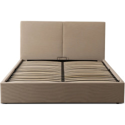 Pat Mebel Elite Marsylia 180x200 Velvet cu mecanism de ridicare (Beige) Thumb