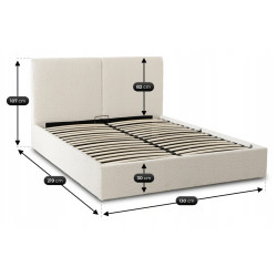 Pat Mebel Elite Marsylia Boucle 120x200 (Cream) Thumb