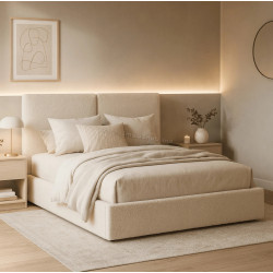 Pat Mebel Elite Marsylia mecanism de ridicare 140x200 Boucle (Cream)