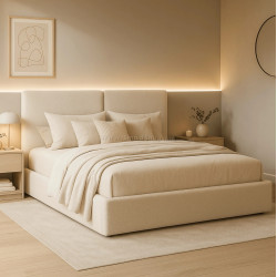 Pat Mebel Elite Marsylia mecanism de ridicare 160x200 Boucle (Cream)
