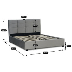 Pat Mebel Elite Tinga Velour 120x200 (Dark Grey) Thumb