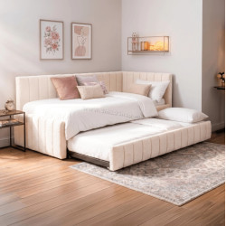 Кровать Mebel Elite Villemo 90/120x200 Boucle (Cream)