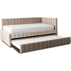 Кровать Mebel Elite Villemo 90/120x200 Velour (Beige) Thumb