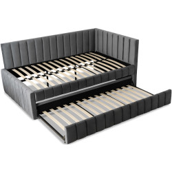 Кровать Mebel Elite Villemo 90/120x200 Velour (Grey) Thumb