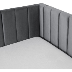 Кровать Mebel Elite Villemo 90/120x200 Velour (Grey) Thumb