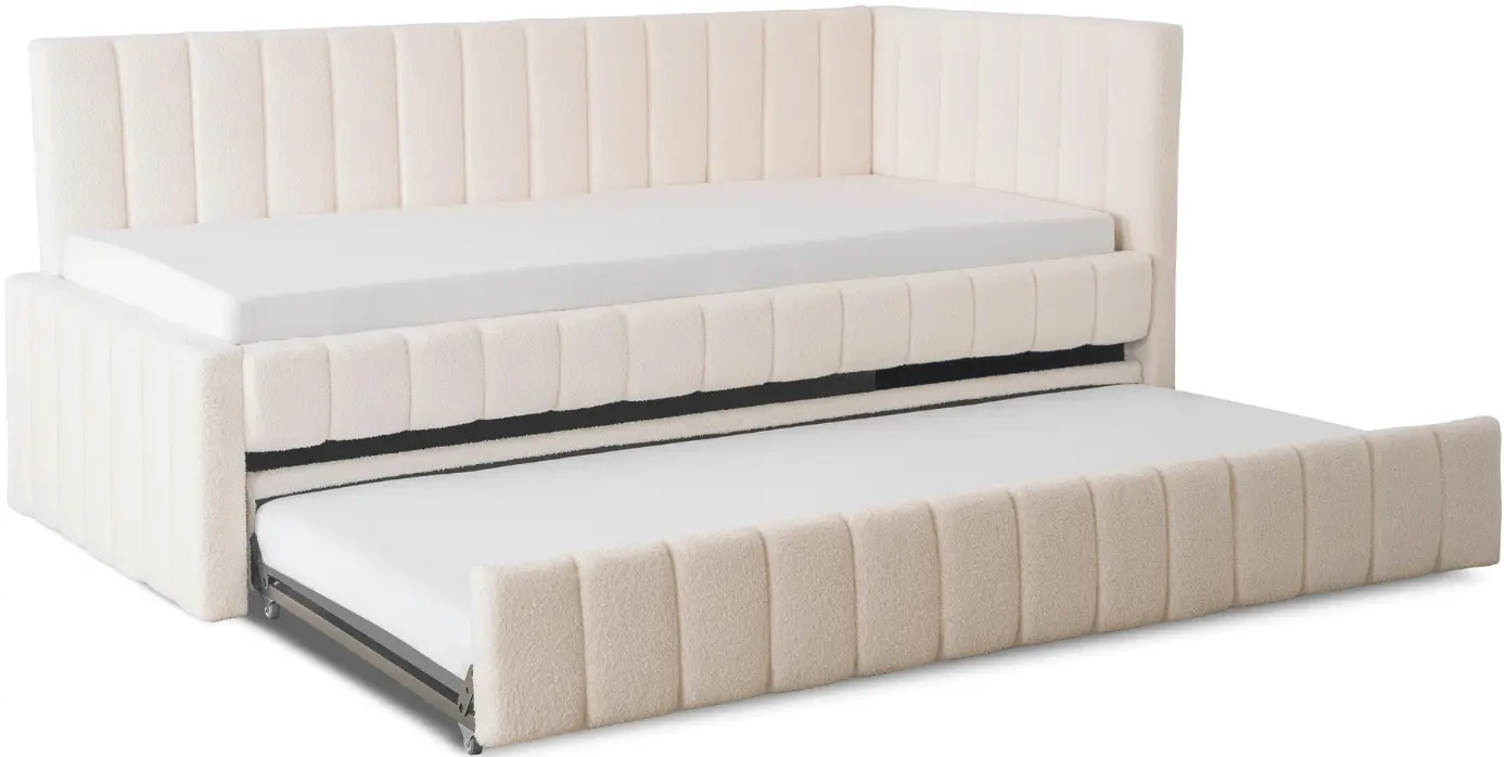 Кровать Mebel Elite Villemo 90x200 Boucle (Cream) - 4