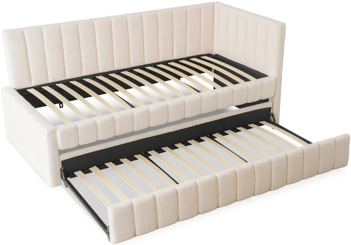 Кровать Mebel Elite Villemo 90x200 Boucle (Cream) - 5