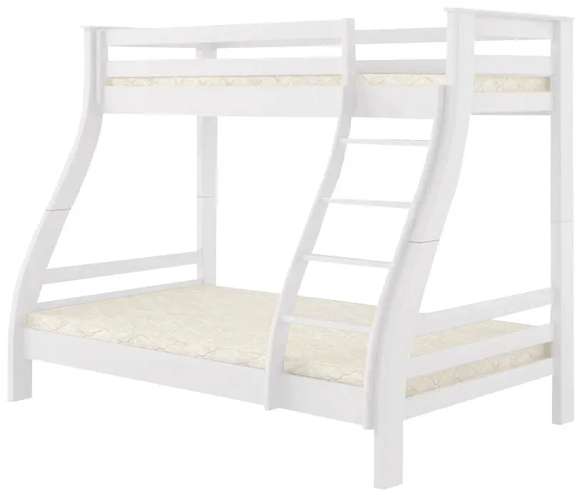 Двухъярусная кровать Mebigrand Аляска 120/80x200 (Белый)