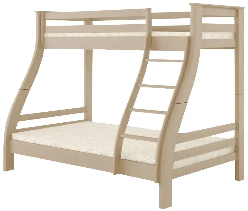Двухъярусная кровать Mebigrand Аляска 120/80x200 (Орех Светлый)
