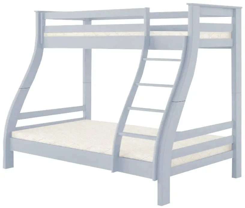 Двухъярусная кровать Mebigrand Аляска 140/90x200 (Голубой)