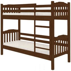 Двухъярусная кровать Mebigrand Бай-Бай 80x200 (Орех Темный)