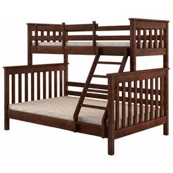 Двухъярусная кровать Mebigrand Скандинавия 120/80х200 (Орех Темный)