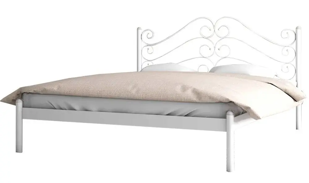 Pat Металл-Дизайн Adel 140x190/200 (White Velvet/Beige)