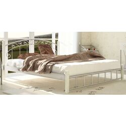 Pat Металл-Дизайн Afina 160x190 White (picioruse lemn)