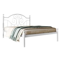 Pat Металл-Дизайн Ofeliya 160x190/200 (White Velvet/Beige)