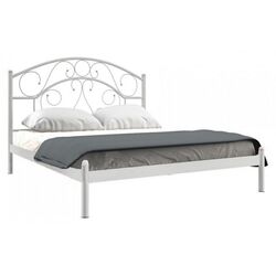 Pat Металл-Дизайн Skarlet 180x190/200 (White Velvet/Beige)