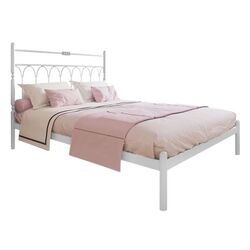 Pat Металл-Дизайн Tiffani 140x190/200 (White Velvet/Beige)