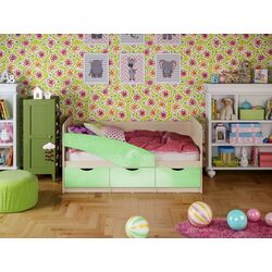 Pat Mif Babochki 80х160 (Light Green Metallic/Bleached Oak) Thumb