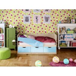 Pat Mif Babochki 80х160 (Blue Metallic/Bleached Oak) Thumb