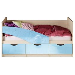 Pat Mif Babochki 80х160 (Blue Metallic/Bleached Oak)